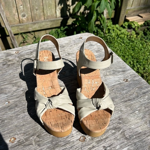 Korks Women's Dawson Wedge Platform‎ Sandals Off White Size 9 - Picture 3 of 7